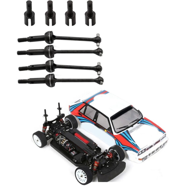 8 st metallstål växellåda packning kopp drivaxel CVD set för LC RACING PTG-2 PTG2 1/10 RC bil uppgradering delar