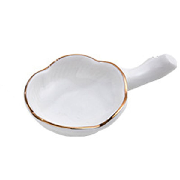 1 stk. Keramisk spisepindsrest holder nordisk stil spisepindsrest holder gaffelholder ske bordbestik holder (lille blomme)