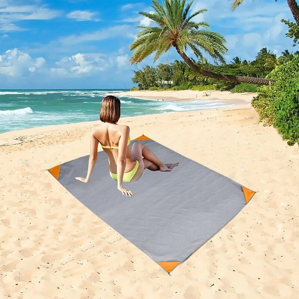 Utendørs campingmatte vanntett og praktisk sammenleggbar piknikmatte plen fuktighetsbestandig matte polyester pledd strandmatte - Passer lett i liten veske, vaskbar
