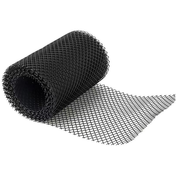 Hållbara PP-rännarskyddsgaller, Takskydd och Lövskydd + PLUS 10 Fästkrokar + 16 cm Bredd + 6 m Längd
