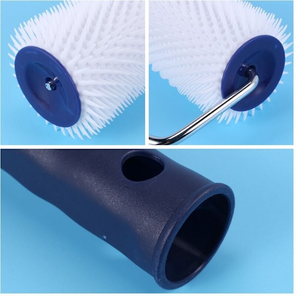 7 tum plast handtag spikad rulle