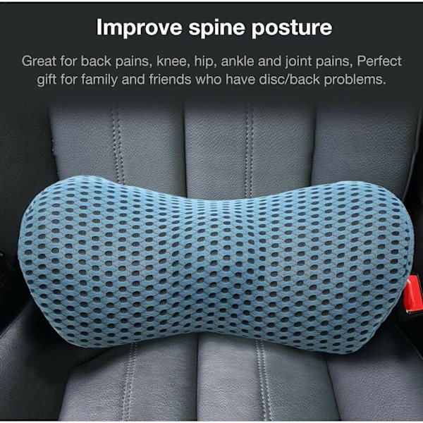 Lumbar Pute for Bilsete med Minne-skum