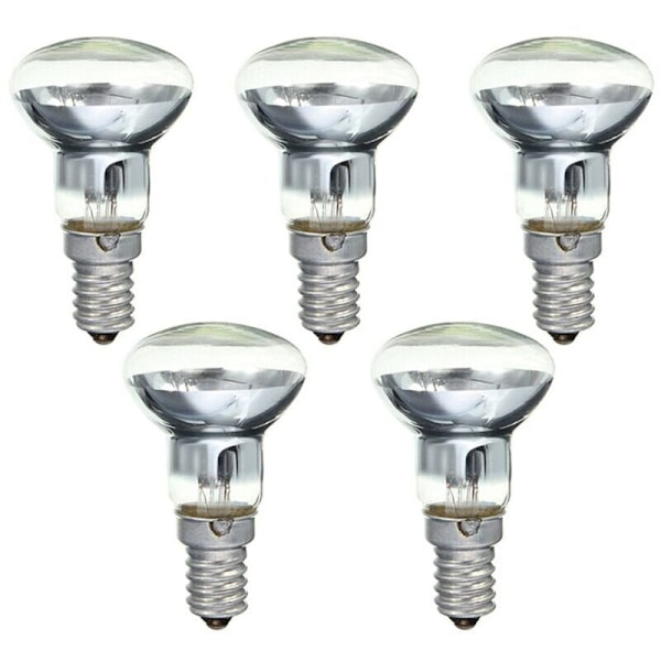 Udskiftnings Lava Lampe E14 R39 30W Skrue-i Floodlight Reflektor Pære Klar Spot Glødepære Lava Pærer 5 Stk..