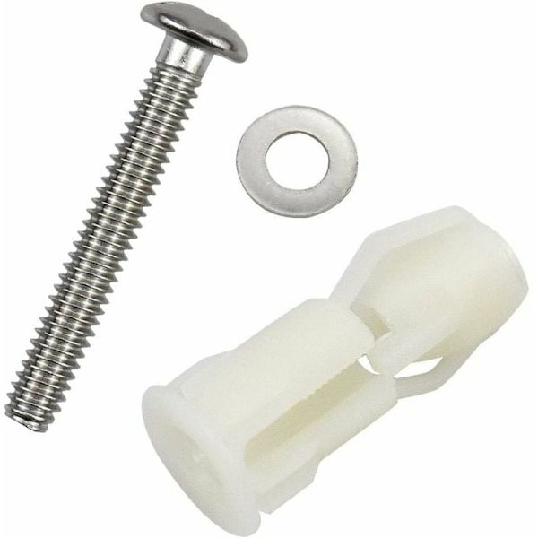 2PCS Toalettlock Expansionskruv Toalettlock Fixering, Skruvfixeringssats Toalettlock Reservdelar