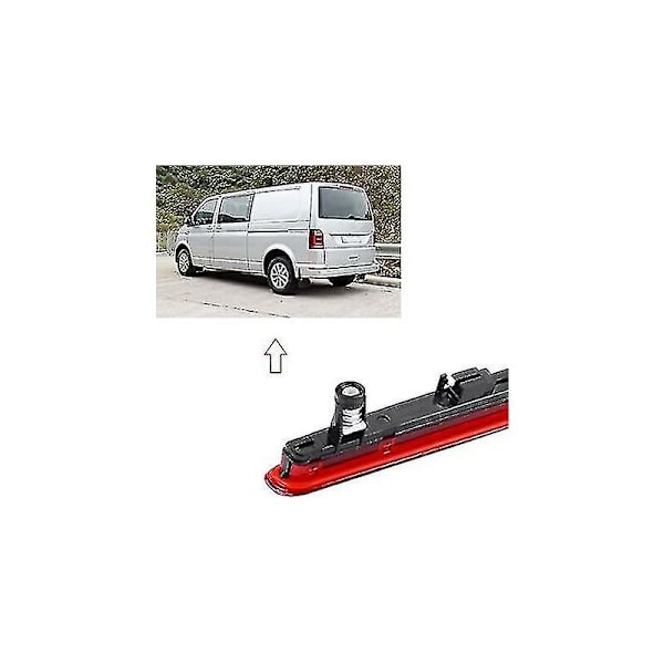 Rødt LED-baklys, høyt nivå, bremselys for T5 Multivan Transporter 03-15 Oem: 7e0945097a/7e0945097c1stk rød