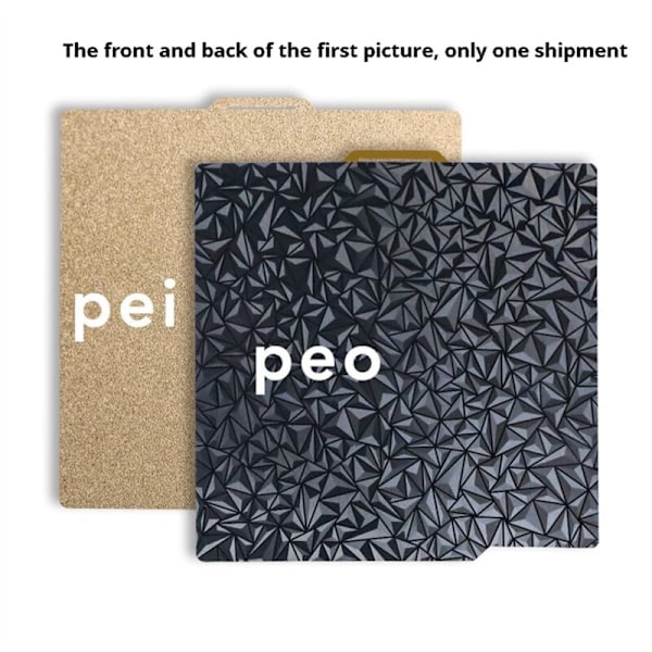 PEO PEI Byggeplade til Bambu-Lab 3D-printer X1/X1C/X1E/P1P/P1S/A1, Fjederstål + Dobbeltsidet 257 X mm