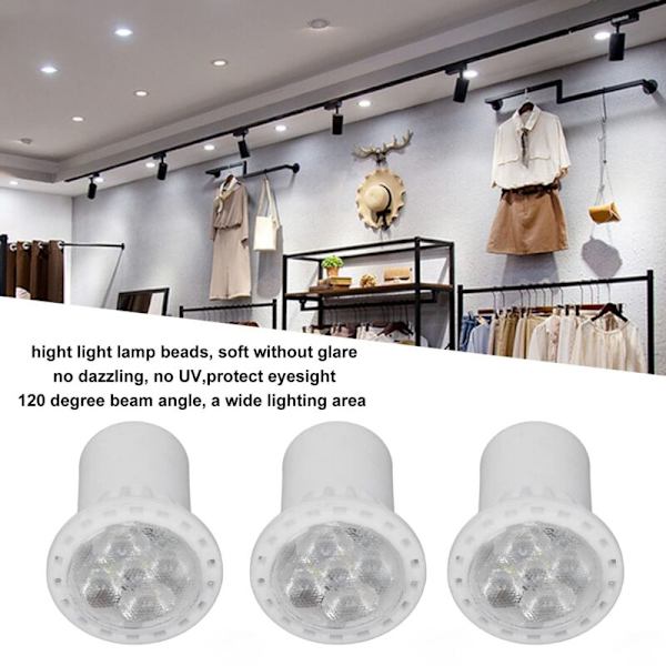 6 stk. Keramiske MR11 LED-pærer 4W 360LM Ingen UV 120 Graders Strålevinkel GU10 Holder Hjembelysningsværktøj AC 220V