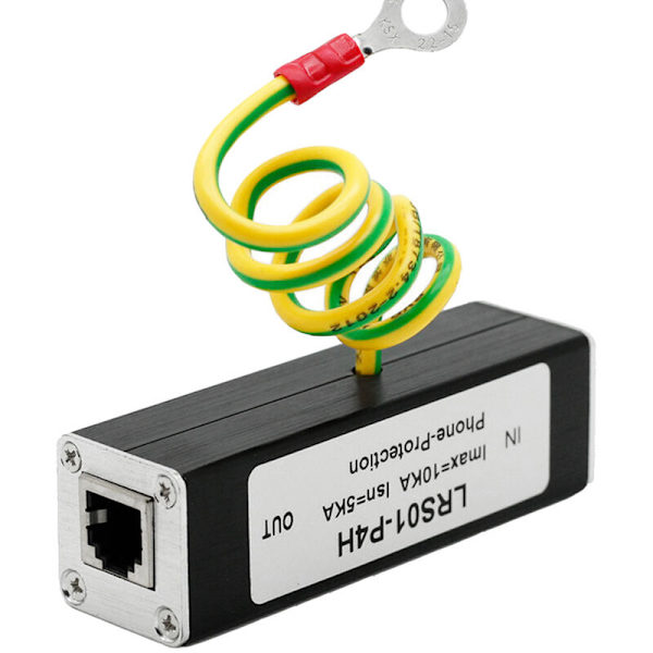 Fax överspänningsskydd åskskydd RJ11 KL01-P4H svart RJ11 ADSL
