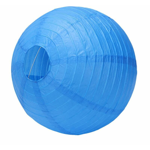 1 x Japansk Japansk Papir Lanterne Lampeskærm til Bryllup, 40cm (16inch) Navy Blå