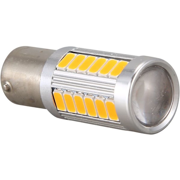 4 stk. 1156Py Bau15S Py21W Led 33 Smd Bil Baglygte Blink Brems Baklygte Signalpære Y