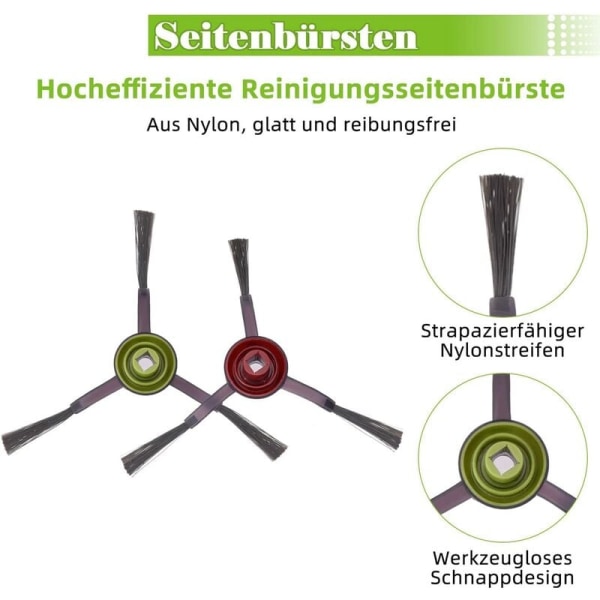 Kompatibla reservdelar tillbehör set lämplig för DEEBOT OZMO N7/N8 Pro+ /920/950/T5/T8/T8
