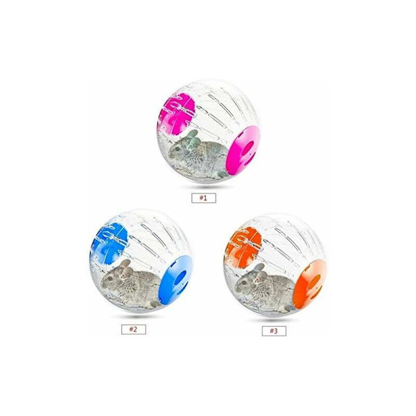 Råtta Boll Leksak Hamster Boll Löpning Träning Boll Mini Boll Springa Runt Liten Husdjur Hamster Träning Boll 12cm (Transparent) (Blå)