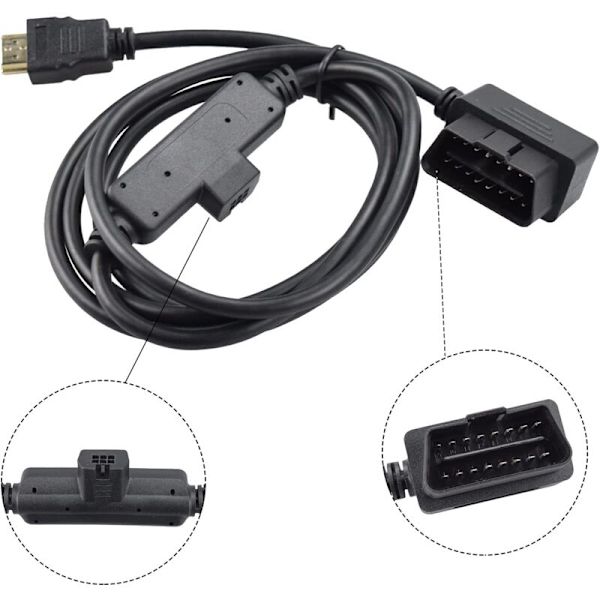 OBDII-interfacekabel til overvågning Kompatibel med CS2 CTS2 CTS3
