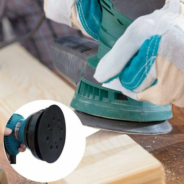 125mm Slipdyna 8-håls Slippapper Makita 5 tum Slipdyna för Makita BO 5010, 5030, 5031, 5041, DeWalt DW420, DW421, Porter Cable 390, 382, ​​