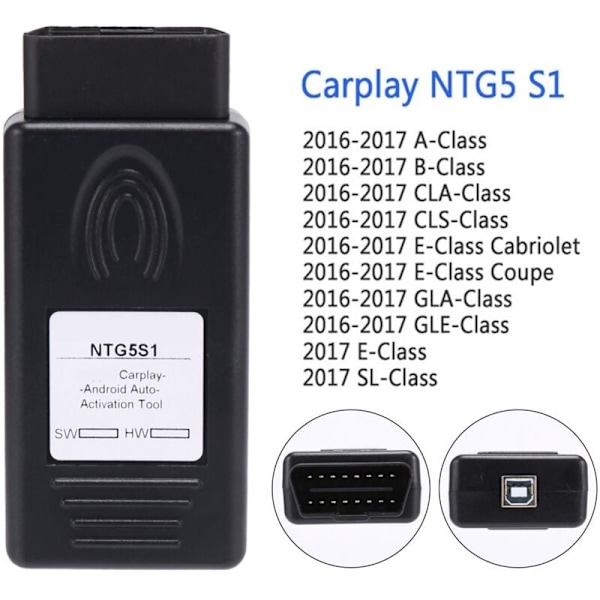 NTG5S1 NTG5 S1 CarPlay til og Androidauto OBD2 Auto Aktivering Værktøj 2016-2017