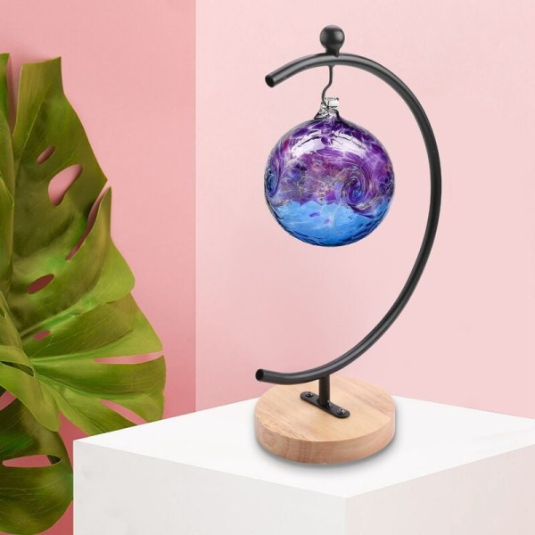 2 st Ornament Display Stativ Luftväxt Hållare Krukhållare Pothook Hållare för Hängande Glas Terrarium Häxkula
