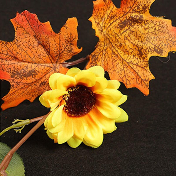 Lönnlövsgirlang Girlang Höstlöv Höst Hängande Vinväxter för Thanksgiving Bröllopsbord