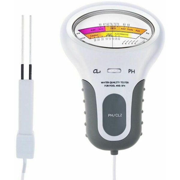 Hurtigtest Høy Presisjon Spa Vannkvalitetsanalysator Solid CL2 Basseng PH Tester for Testing Klor PH Svømmebasseng Spa