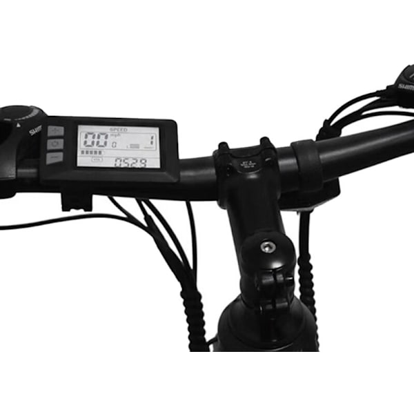 P3H LCD-displaymätare Instrumentbräda 24V-60V Elcykelmätare Displaypanel för Elsparkcykel (SM-kontakt 5PIN)