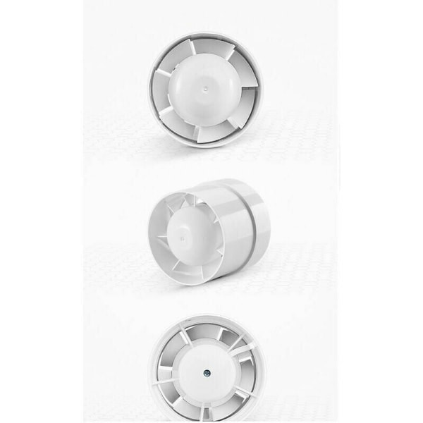1 stk. Luftudtræksventilator, økonomisk 100 mm, 12 W/130 m³, aksialt udtræksrør i linje: badeværelse, køkken, kælder,