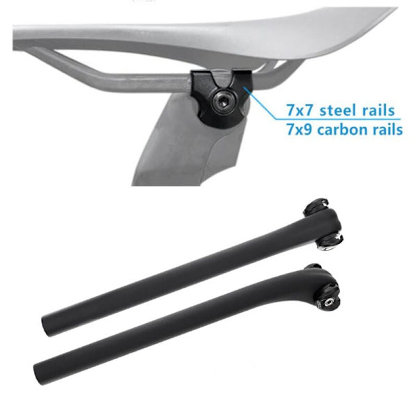 Cykelsadelpind Klemme til 7X9Mm Sadelskinner Adapter Cykelsadelpind Rør Oval/Rund Clips Cykel Tilbehør