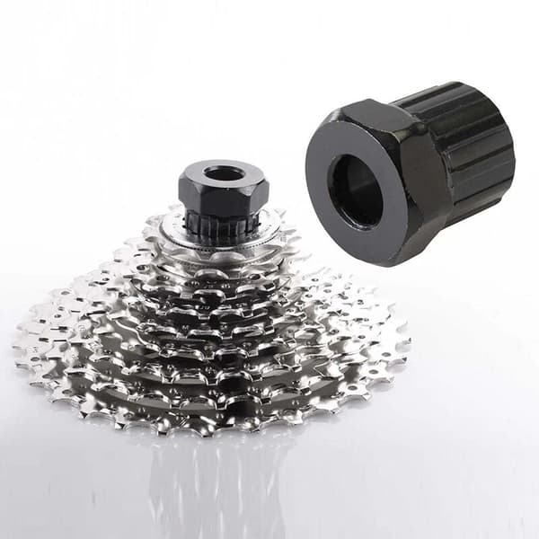 Freewheel Remover Tool Kassett Socket Extractor Socket Spanner for Sykkel Svart