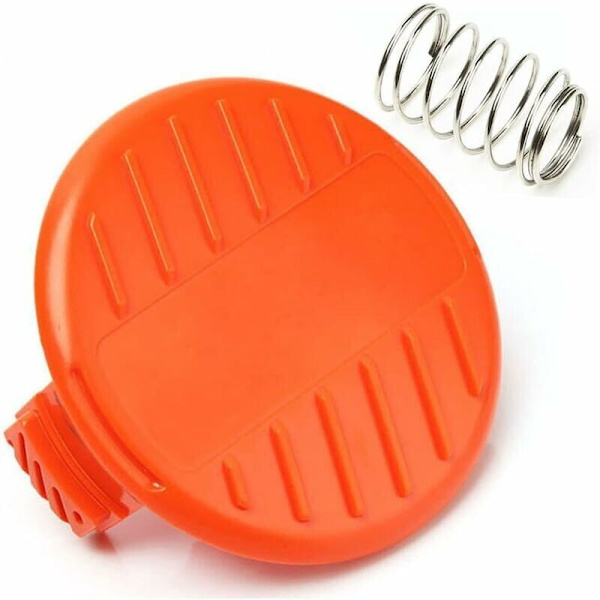 2 stk. Spolespoler Dæksel + Fjeder Reservedele til BLACK+DECKER STC1815 GL4525 Græs Trimmer 385022-03..
