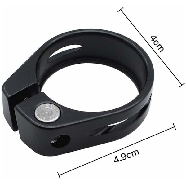 DENUOTOP 2 stk. Cykelsaddelpindsklemme 34,9 mm Klemme Rørklemme Saddelmonteringsbeslag Cykelsaddelklemme Hurtigudløsning Aluminium Legering Sort Blå til