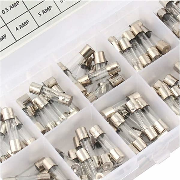 100 glasrörssäkringar 5x20mm i låda Säkring 0,2A 20A