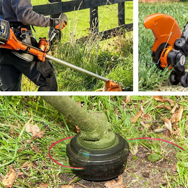 Universal strengtrimmerline, 3,0 mm nylon strimmer trimmerline, kraftig buskrydder nylonline til bumphoved haveplæneklipper (Twist, 3 mm x