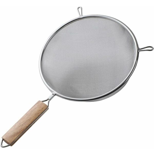 God kvalitet rustfritt stål finmasket sil, rustfritt stål melsikt med, fint mesh håndtak, mesh sil med håndtak kjøkkensil for