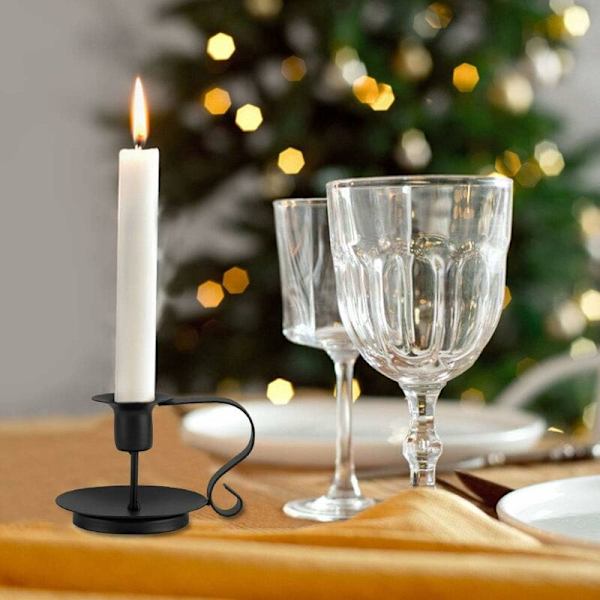 Kjegle Lysestake, Retro Jern Lysestake Håndlaget Lysestake Hjem Lysmiddag Lysestake Dekor Bryllup Lysestake Ornamenter