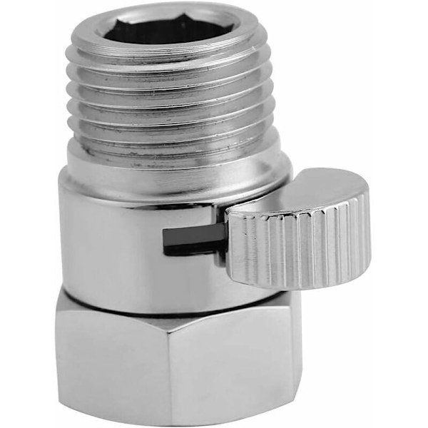 Avstängningskran Duschhuvud Ventil Mässingshuvud Vätskekontroll Vattenbesparing för Bidet Sprayer G1/2-