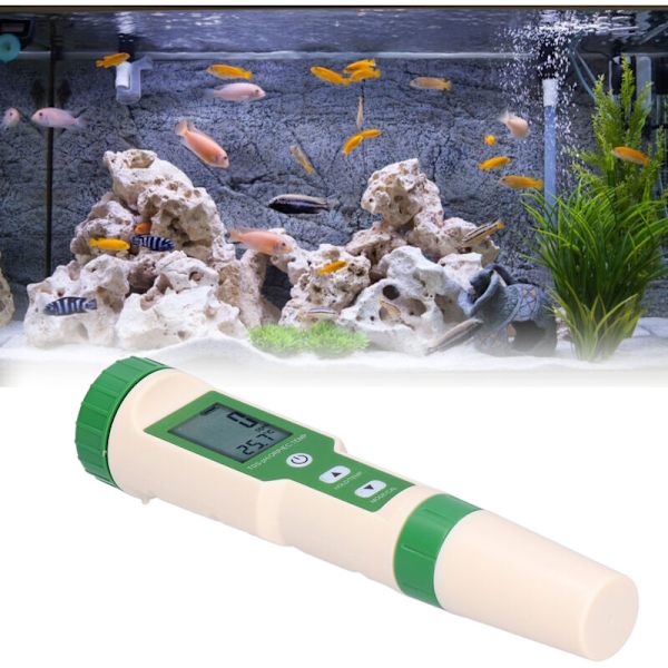 5-i-1 Vattenkvalitetsanalysator PH/TDS/EC/ORP/TEMP Testpen Surhetsmätare Lämplig för Dricksvatten, Saltvatten, Akvarium, Dryck, Hydroponics
