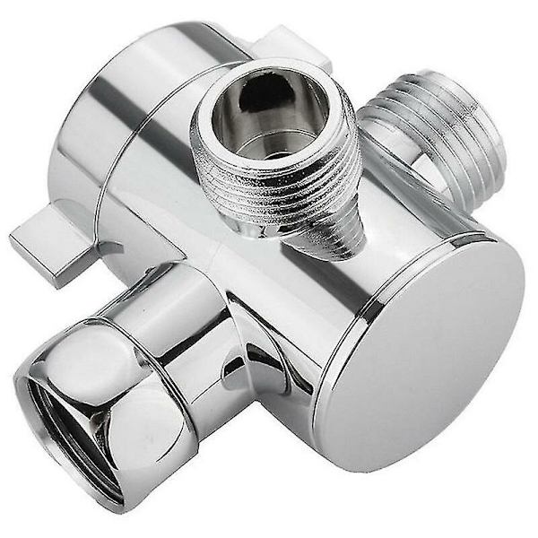 1/2 tommer trevejs T-adapterventil til toilet bidet bruserhoved afledningsventil