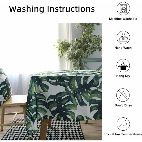 Vattentät Anti-Spill Polyester Tygduk för Familjemåltider, Inomhus eller Utomhus Viktiga Tillfällen, Daglig Borddekoration, 140 x 250 cm