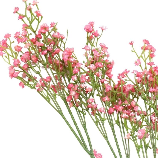 Pust Gypsophila Kunstige Blomster 12 Stk Buketter Falske Blomster Ekte Trykk for Bryllupsfest Dekorasjon DIY Hjemmedekor 21 Tommer Klar