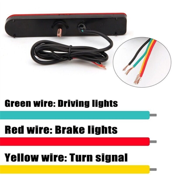 LED-baklykt for bil, 2007-2017 US-versjon, reflektor, blinklys, bremselys, rødt