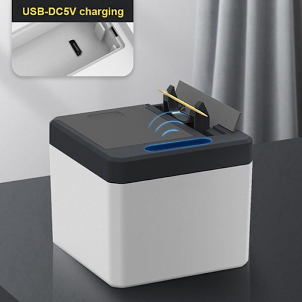 Intelligent Induktion Tandpetare Box Automatisk Pop-Up Elektrisk Tandpetare Maskin Innovativ Hem Blå