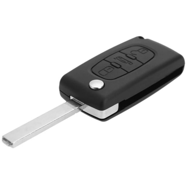 2X Fällbar fjärrnyckellös fordonsnyckelskal för 407 307 607 3 knappar