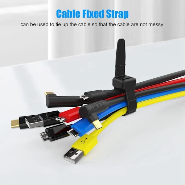 2 stk. Silikonkabelbånd Oppbevaringsstropper for /Rift/Rift S/Valve / VR-tilbehør