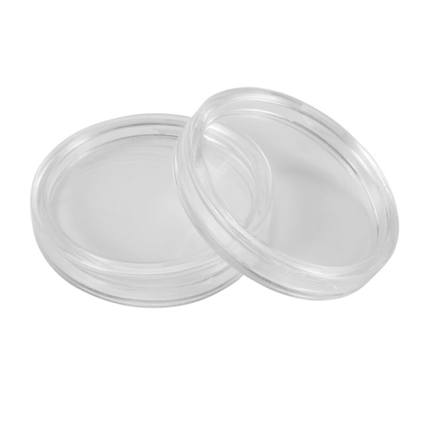 40 kpl Pyöreät Läpinäkyvät Muoviset Kulmaboksit 33mm