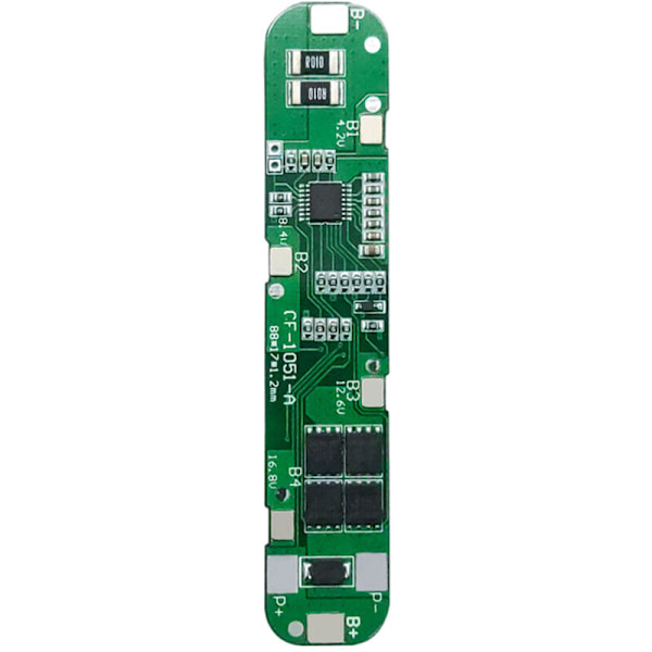 BMS 5S 18.5V 12A 18650 Li-Ion Litiumbatteri Skyddskort Laddningskort Kortslutningsskydd