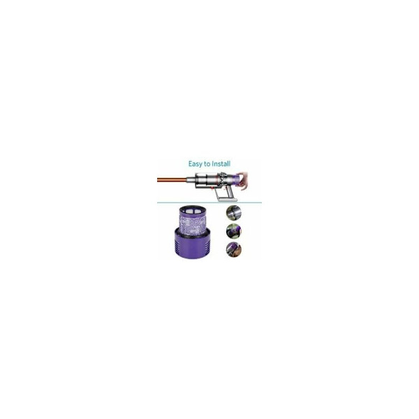 2 stk. Vaskbare og genanvendelige reservefiltre til Dyson V10 Cyclone Animal Absolute Motor Head Total Clean Pro Extra Extra trådløs med b