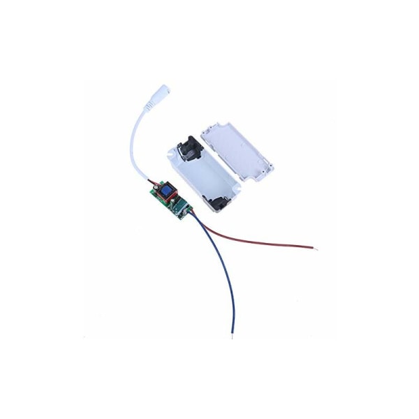2x LED-driver, 1-3W transformator for LED-taklampe, LED-panel strømforsyning, DC-kontakt for LED-taklampe (1-3W)