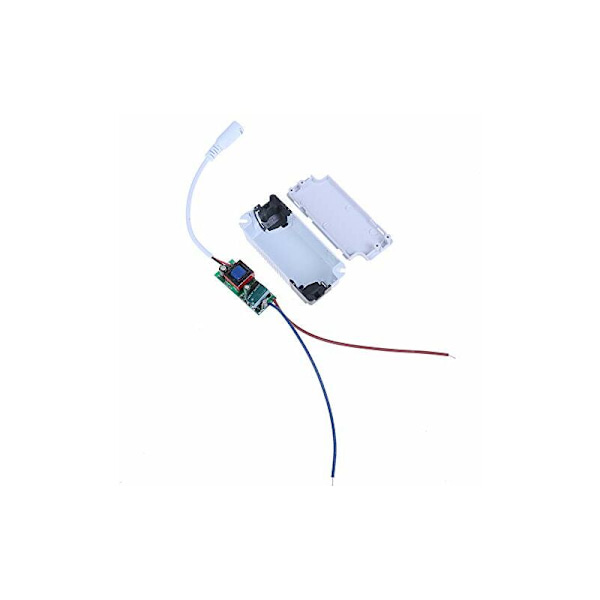 2x LED-drivrutin, 1-3W transformator för LED-taklampa, LED-panelströmförsörjning, DC-kontakt för LED-taklampa (1-3W)