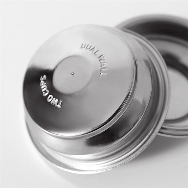 4 kpl Ruostumattomasta Teräksestä Valmistettu Kahvinkeittimen Kahva Suodatin Kaksoiskerros 51mm Universaali Tarvikkeet, B