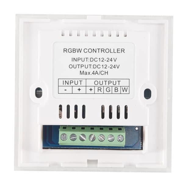DC12V-24V RGB/RGBW Väggmonterad pekskärm Controller Glaspanel Dimmer Controller för LED-remsa Lampa Vit