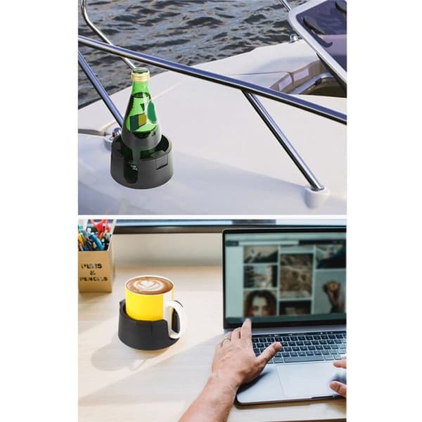 2X sølesikker koppholder-coaster for biler, kontor, utendørs, bilinteriør