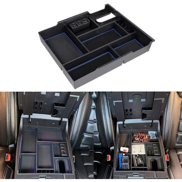 Til 2014-2019 2020 2021 Toyota-Tundra Center Console Organizer Armrest Opbevaringsboks Palet Organizer Bakke Handskerum Blå